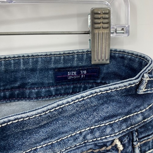 Jeans skinny Vigoss donna The Chelsea tasche invecchiate blu scuro taglia 7/8 - Foto 6 di 12