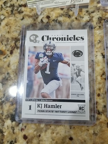 NFL Football Card Lot #251 - 6 NFL Cards - Prescott, Mahomes, Hamler, Etc. - Picture 5 of 8