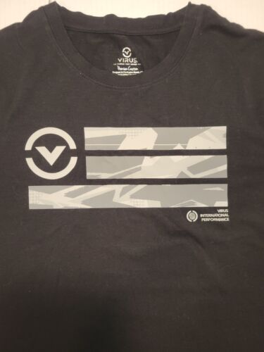 Camiseta Virus International Performance Hombre Bandera Negra Manga Corta Mediana - Imagen 2 de 6
