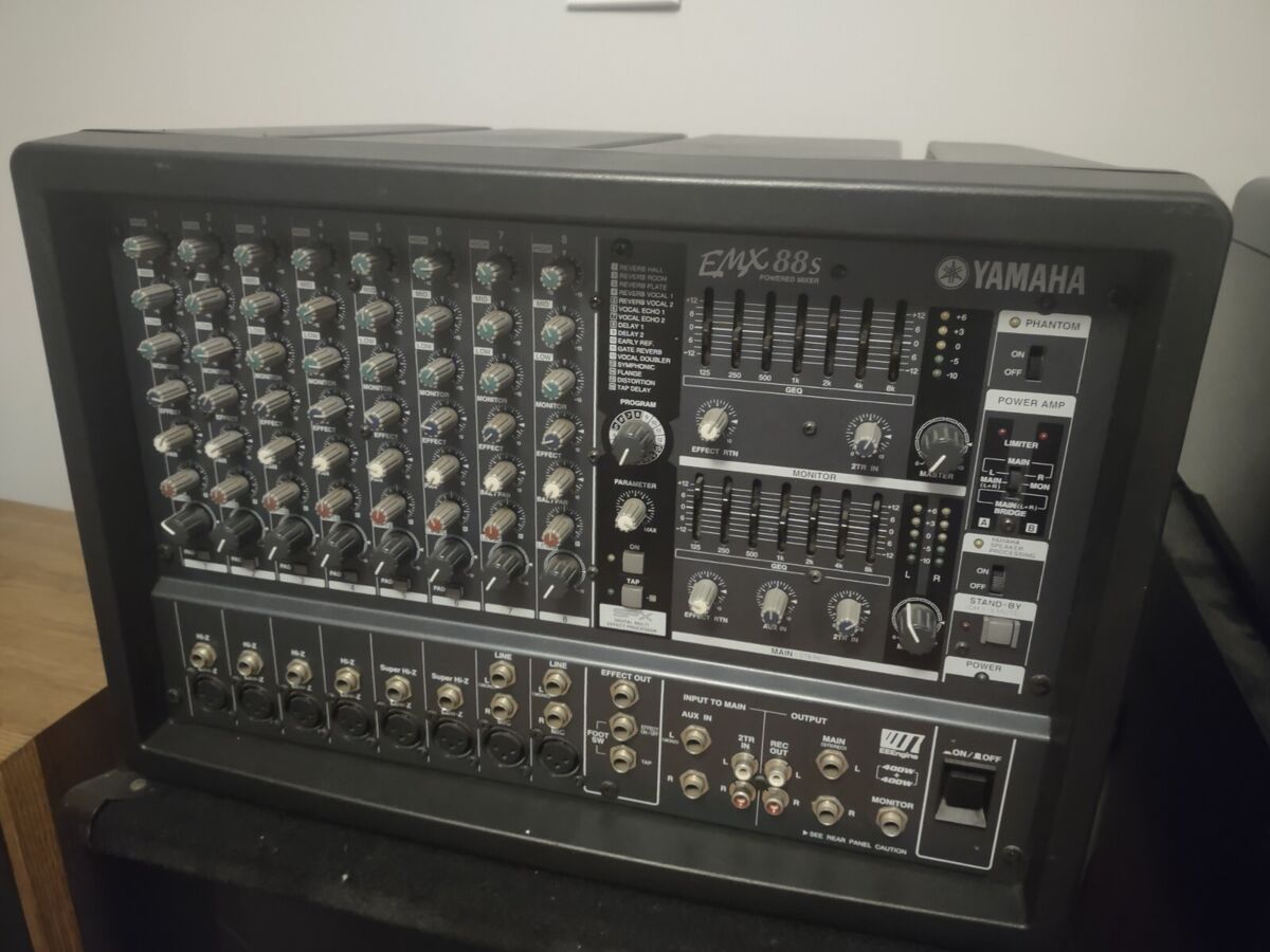 Yamaha EMX88S 8 Channel Input 400W 400W Powered Mixer | 8-23 Yamaha EMX88S 8 Channel Input 400W 400W Powered Mixer | 8-23