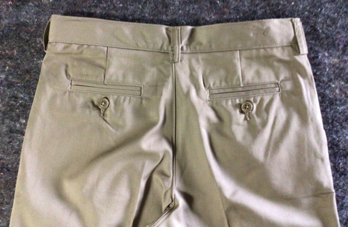 Land's End School Uniform Shorts Boys Size 12 Beige Tan Pleated Front 438 - Picture 8 of 8