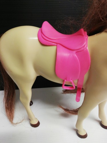 Cavallo di Barbie Mattel, Simba horse testa movibile color beige vintage - Imagen 3 de 5