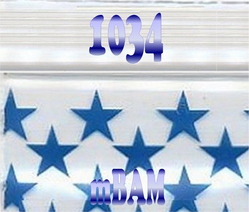 100 PACK BLUE STARS 2020 Apple Zip Baggies 2.0X2.0" Mini Bags STAR - Picture 4 of 12
