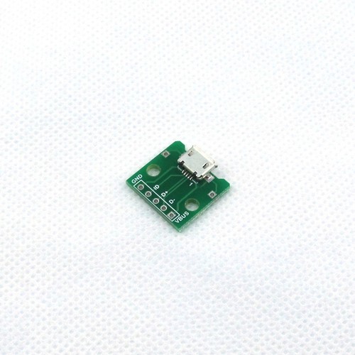 10pcs MICRO USB to DIP Adapter 5pin female connector B type pcb converter - Picture 2 of 4