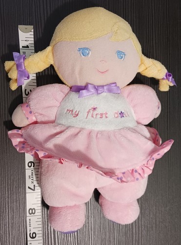 My FIrst Doll Plush Blonde 8" Baby Toy with Rattle Garanimals - Picture 4 of 11