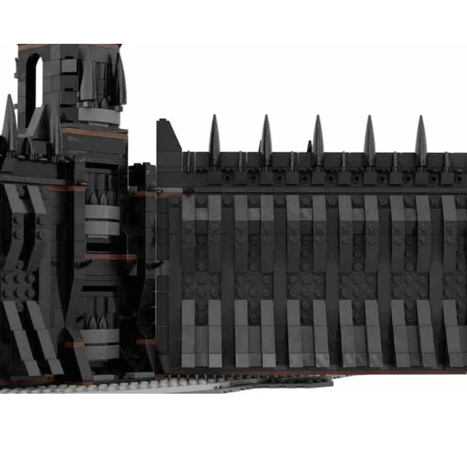 Modubrix Mocs Building Block UCS Black Gate of Mordor Set Bricks Toys Kits - Image 4 of 4