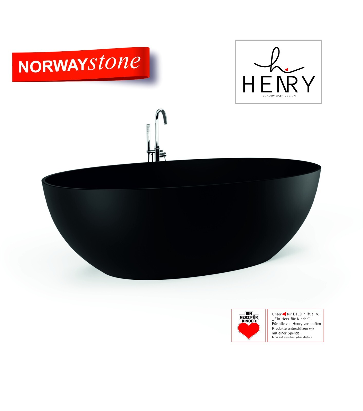 freistehende Mineralguss Badewanne Gussmarmor SCHWARZ Standbadewanne Wanne Bad