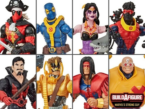 Marvel Legends Deadpool Wave3-Juego de 7-STRONG GUY (BAF) X-Men vs. X-Force 2021 - Imagen 1 de 12