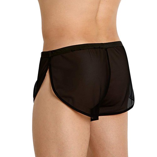 Para hombres Ropa Interior Sexy Calzoncillos Boxer Malla Calzoncillos Transpirables Para hombres Malla Pantalones Cortos - Imagen 8 de 33