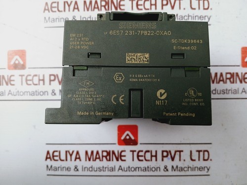 SIEMENS 231-7PB22-0XA0 SIMATIC S7-200 Analog Input Module AI2 x RTD - Picture 2 of 7