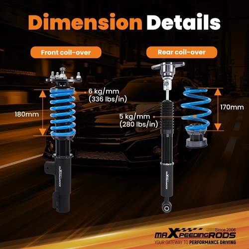 MaXpeedingrods 24 Levels Coilovers Lowering Suspension for Mazda 3 BP 19-22 - Picture 10 of 12