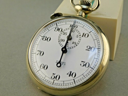 Cronómetro Excelsior 11 Timer Stopper Rattrapante/puntero de remolque 49 mm Swiss made - Imagen 3 de 11