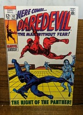 DAREDEVIL 52 (Marvel, 1969) Thomas Smith BLACK PANTHER Classic Cover FN