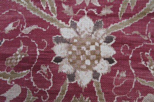 WILLIAM MORRIS CURTAIN FABRIC DESIGN "Montreal" 3.2 METRES RUSSET LINEN BLEND - Picture 3 of 6