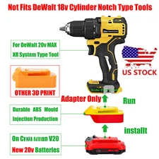 1 Adaptor for DeWalt 20V XR Tool, Fits Craftsman V-20 Red Battery to Power Tools