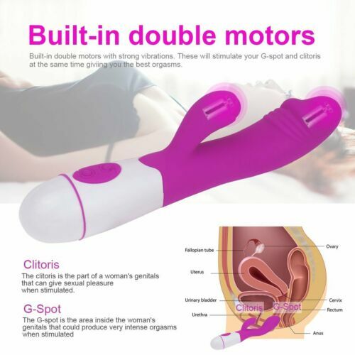 Multispeed-Vibrator-G-Spot-Dildo-Rabbit-Female-Adult-Sex-Toy-Massager-Waterproof - Picture 7 of 12