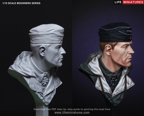 Life Miniatures - Comandante Panzer Alemán Segunda Guerra Mundial - Resina 1/10 - LMBS001 - Imagen 3 de 5