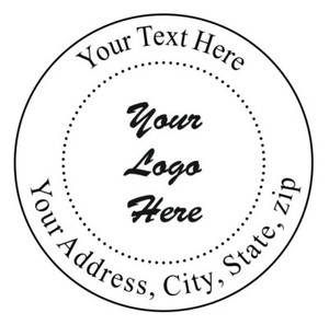 Custom Logo 2 Round Self Ink Return Address Rubber Stamp Ebay Custom Logo 2 Round Self Ink Return