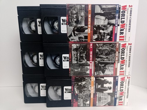 Vintage World War 2 WW2 12 VHS Tape Set Frank Capra's Award Winning Documentary - Picture 7 of 8