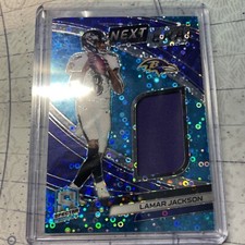 2019 Panini Spectra - Next Era Neon Blue Prizm #NE-8 Lamar Jackson 16/99 (MEM)