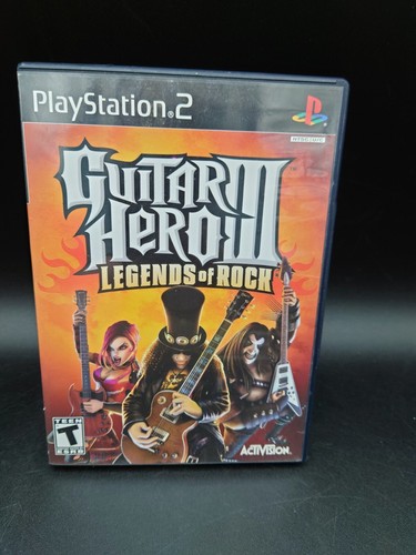 Guitar Hero III 3 Legends of Rock Playstation 2 PS2 GNR Rage Against The Machine - Picture 1 of 6