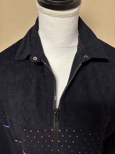 Women's vintage Tail black/neon full zip jacket, size M/L - Picture 2 of 10