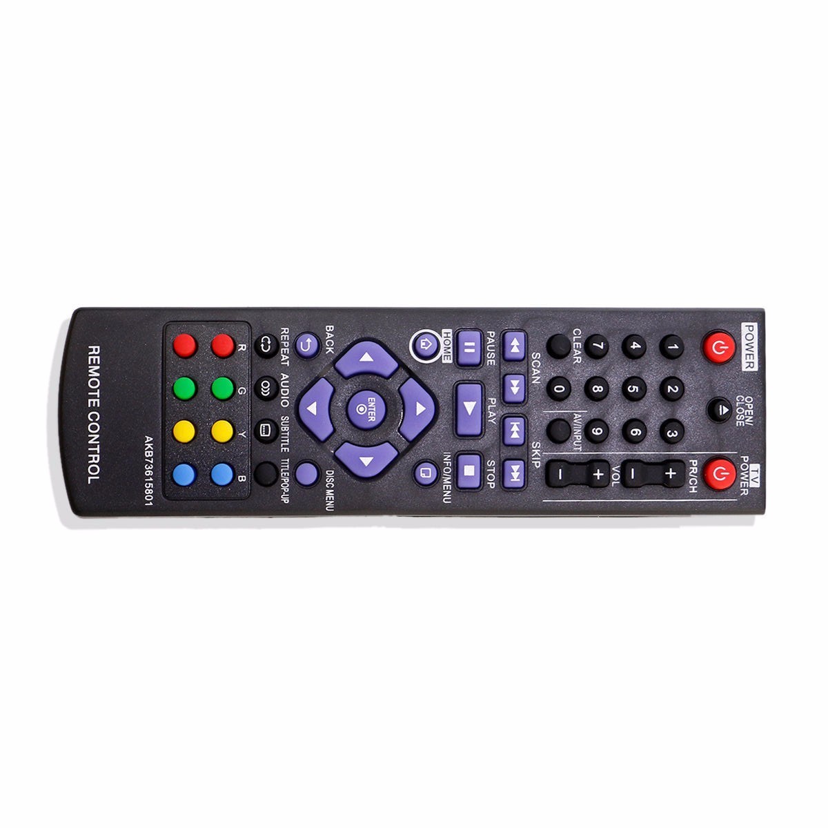 Remote Akb73615801 Control for LG DVD Bluray Player Bp125 for sale online eBay