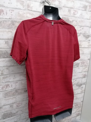 Nike Dri-Fit T-Shirt Herren Große L Rot Fitted Swoosh Sport Kurzarm - Bild 6 von 10