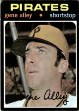 1971 Topps Baseball Gene Alley EX Pittsburgh Pirates #416