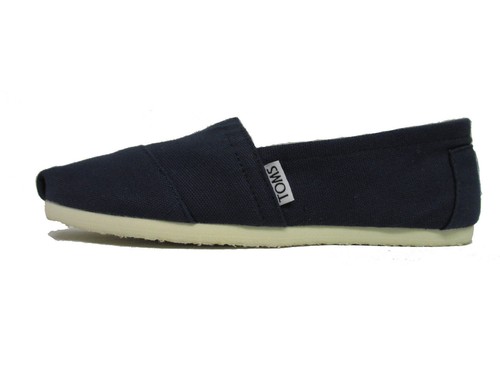 NEW TOMS CLASSICS NAVY CANVAS WOMEN ORIGINAL 001001B07 - Picture 1 of 5