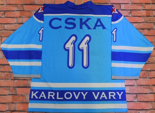 MAGLIA SHIRT TRIKOT ICE HOCKEY GHIACCIO SPORT KARLOVY VARY n°11 tg. L - Imagen 2 de 2