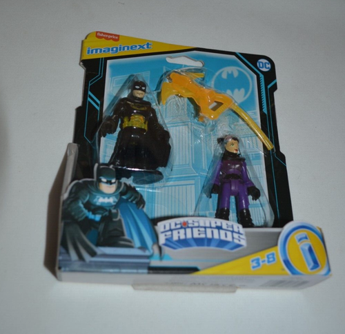 FISHER PRICE IMAGINEXT - DC SUPER FRIENDS - BAT-TECH BATMAN & CATWOMAN - Picture 1 of 3