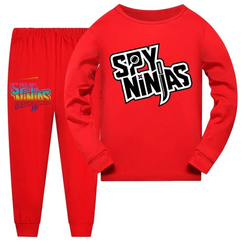 SPY NINJA sweater Tshirt Girls Cute Cosplay Clothes Big Kids Shirt Trousers Set - Picture 3 of 44