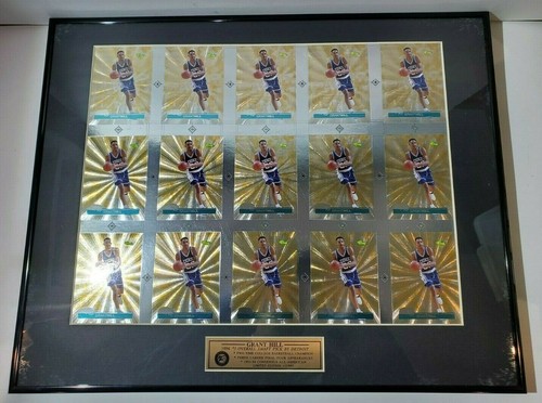 1995 Klassische Bilder Grant Hill Duke Promo Basketball Karte ungeschnittenes Blatt gerahmt - Bild 4 von 11