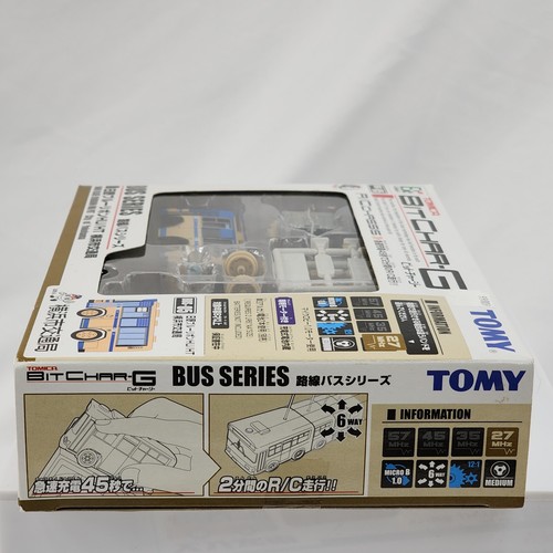 Tomica Bit CHAR-G Bus-05 Hino Blue Ribbon Yokohama Bus R/C Remote Control Tomy - Picture 7 of 8