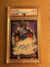 2024 Topps Finest - Finest Autographs Purple Refractor #FA-NL Nick Loftin /125  