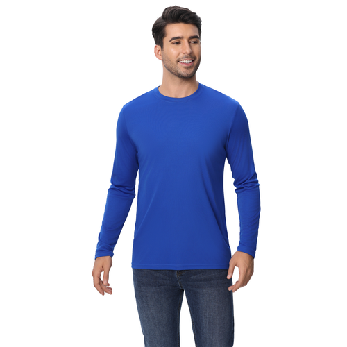 Zfeel Men's Pure Dry Fit 100 Poly Long Sleeves Assorted Color Shirt, Single Pack - Picture 63 of 78