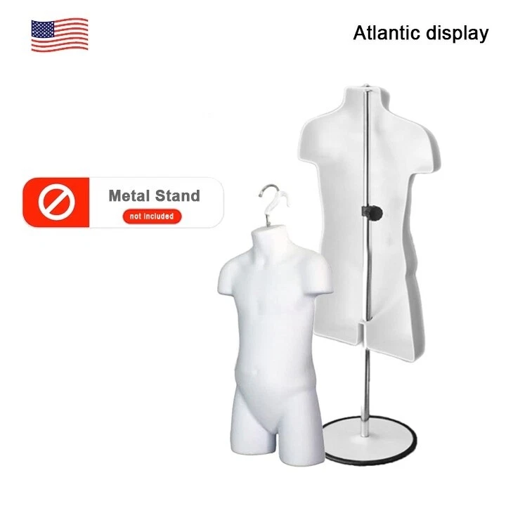 Child & Toddler Plastic Mannequin Torso Body Form 18" H (White) - Image 4 of 4
