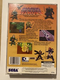 Blazing Heroes Sega Saturn 1996 Case + Disc Clean/Tested Retro Video Game Works*