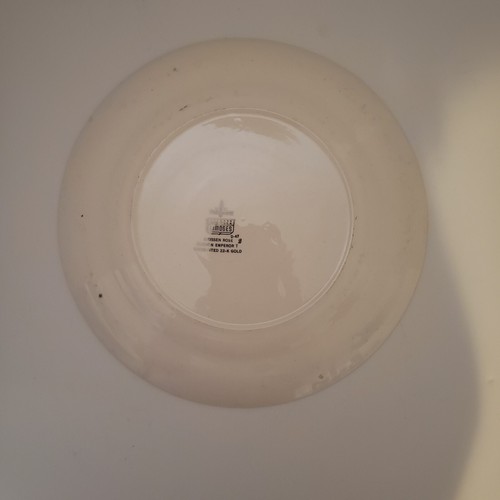 Limoges Triumph Meissen Rose Maroon Emporer Dinner Plate - Picture 2 of 4