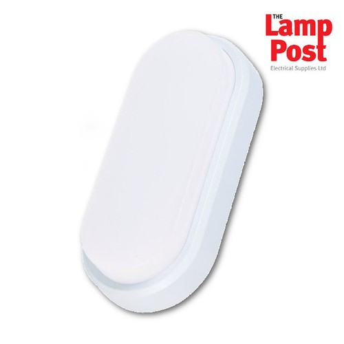 Timeguard LEDSO12WH 12W LED Slimline IP54 Oval Wall Ceiling Light - White - Picture 1 of 2