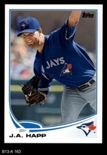2013 Topps #163 J.A. Happ Blue Jays 8 - NM/MT