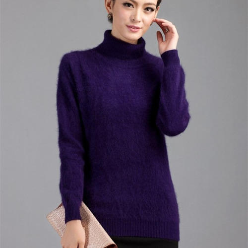 2023 Winter Damen Pullover 100% Kaschmir Rollkragen Strickpullover - Bild 15 von 21