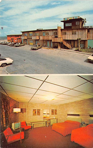 Postal TX: Sandy Retreat Resourt Hotel, Port Isabel, Texas, años 60 sin publicar - Imagen 1 de 2