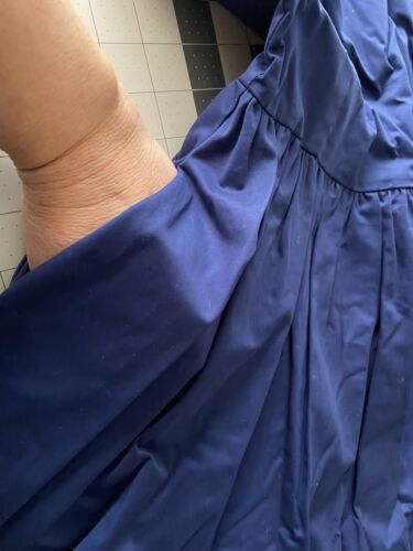 SAMPLE SALE S FROCK SHOP Amazing Blue Stretch Cotton TeaDress w Pockets Modcloth - Picture 4 of 6