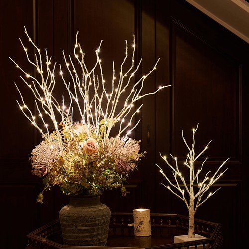 Hairui LED Twig Branch Lights Plug in Lighted Willow Branch Christmas Home Decor - Picture 3 of 31