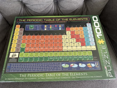 New Periodic Table of the Elements  Eurographics Jigsaw Puzzle 1000 Pc Sealed - Picture 8 of 8