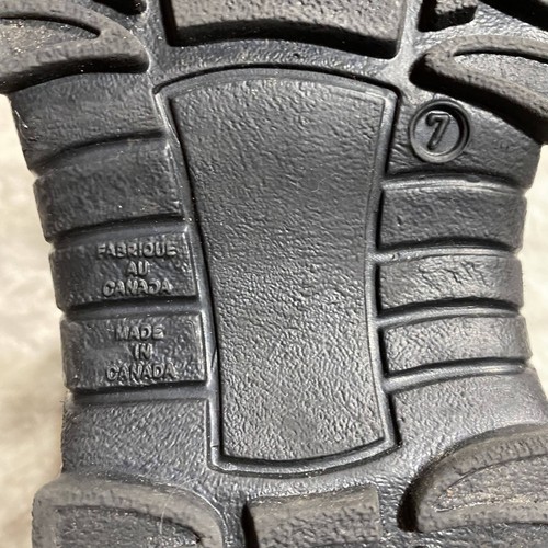 Arctic Tracks Men Black Rubber Round Toe Lace-Up Mid-Calf Winter Boots Size US 7 - Picture 7 of 10