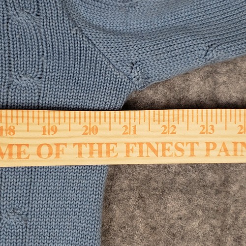 Vintage Sanger Harris Mens Large Wool Sweater Blue Vintage 1980's Yugoslavia - Picture 11 of 11