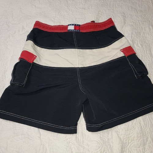 Vintage Tommy Hilfiger Shorts Mens Size L Flag Swim - Picture 2 of 12